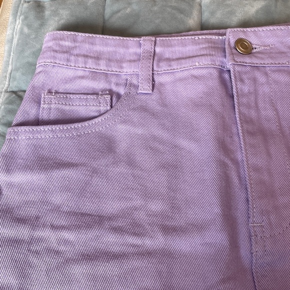 Forever 21 Lavender Denim Mini Skirt - Picture 4 of 9